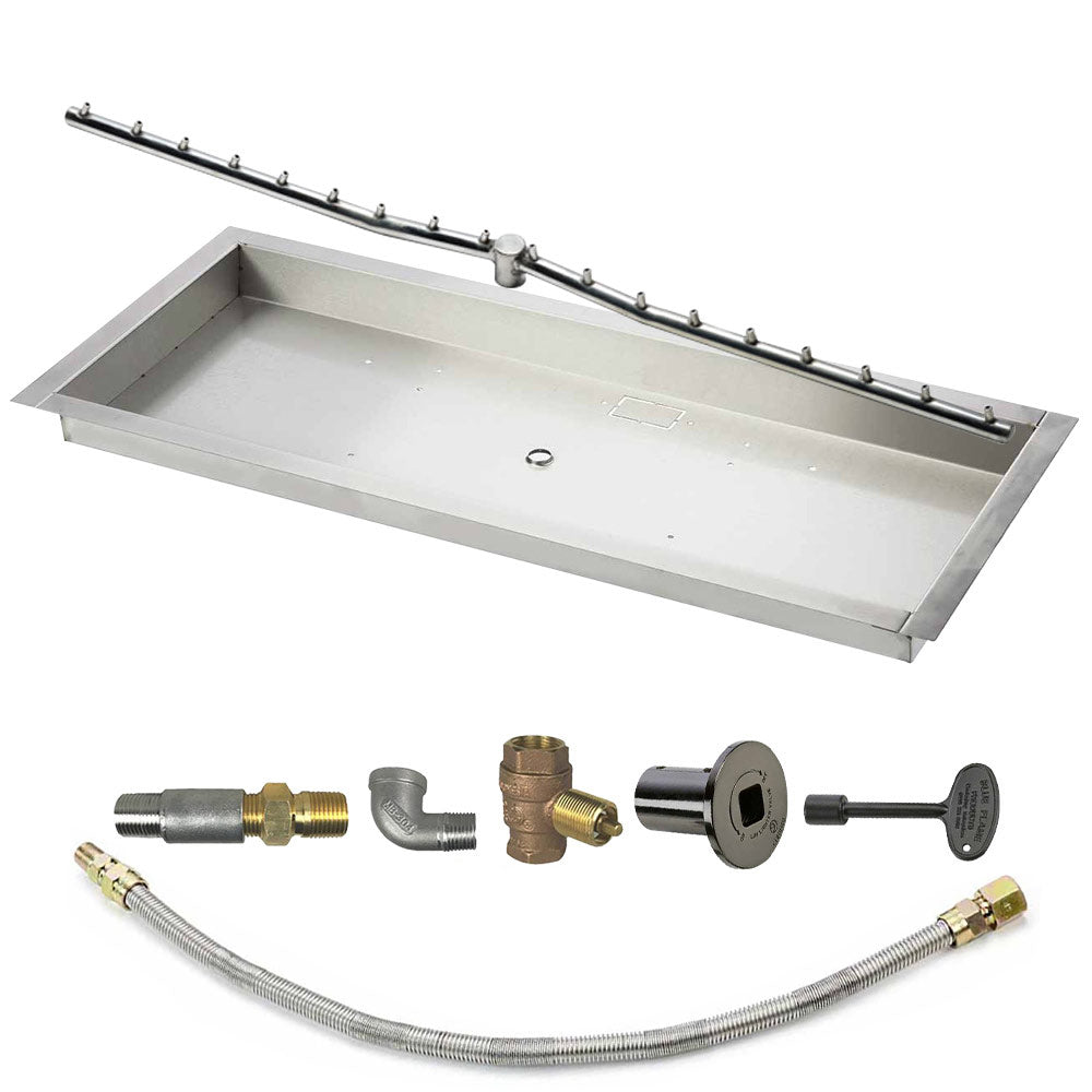 Spotix Linear HPC Match Lit Fire Pit Linear Trough Torpedo Burner Kits