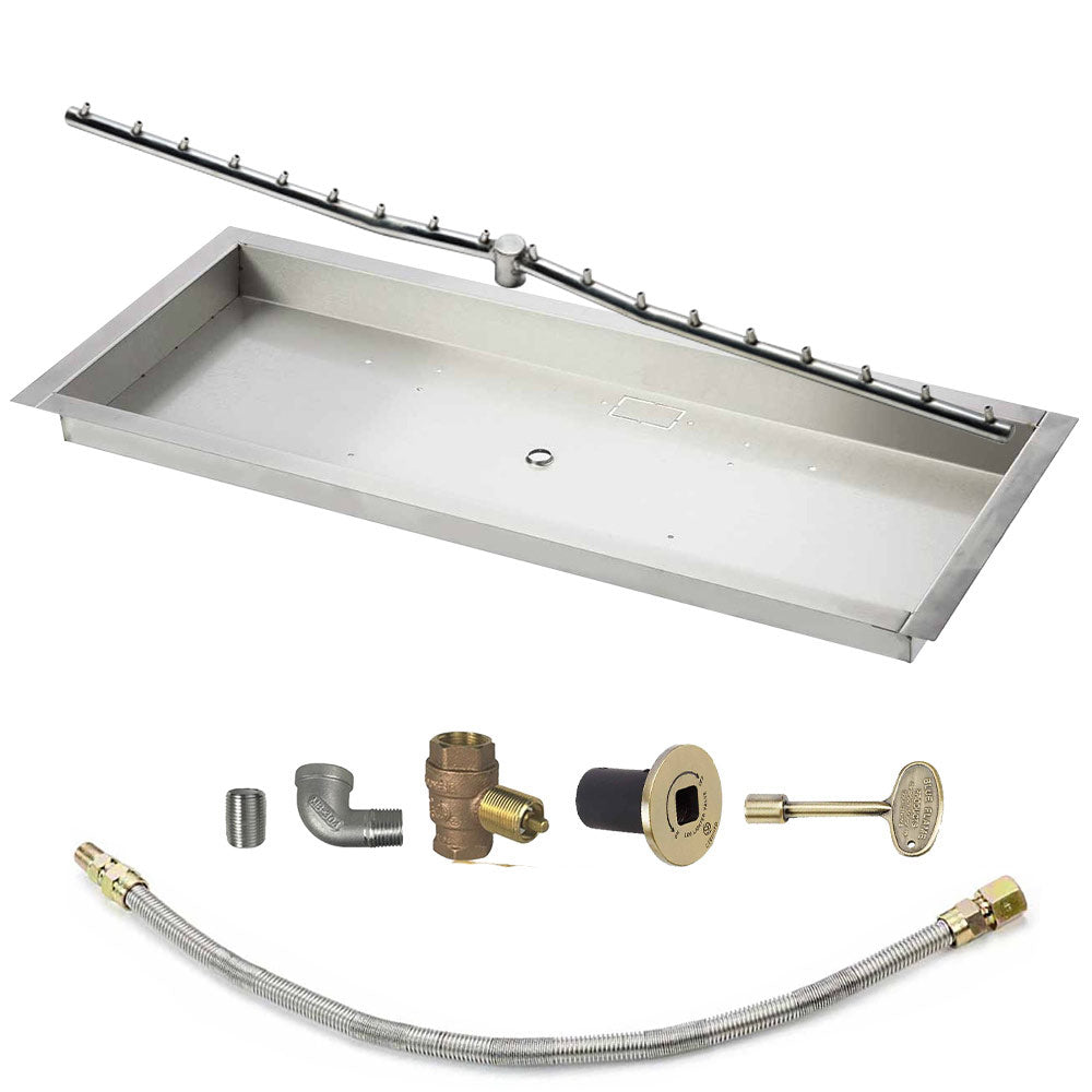 Spotix Linear HPC Match Lit Fire Pit Linear Trough Torpedo Burner Kits