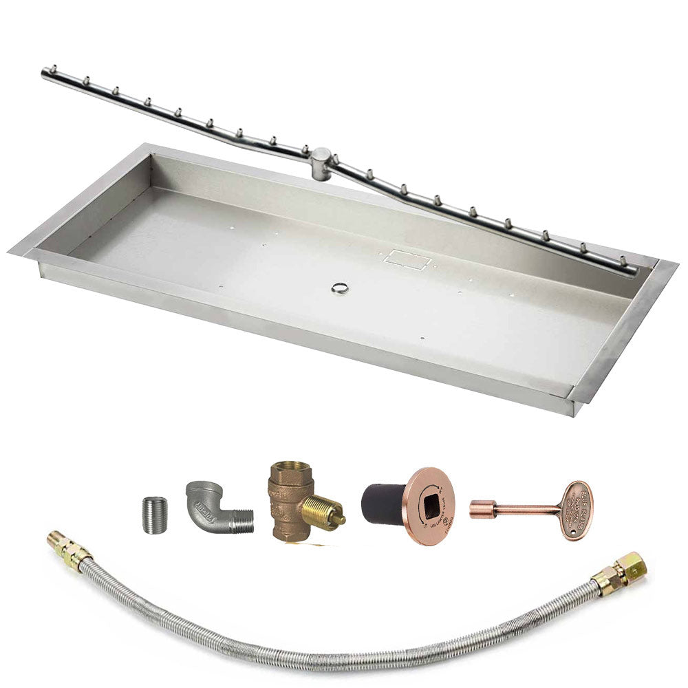 Spotix Linear HPC Match Lit Fire Pit Linear Trough Torpedo Burner Kits