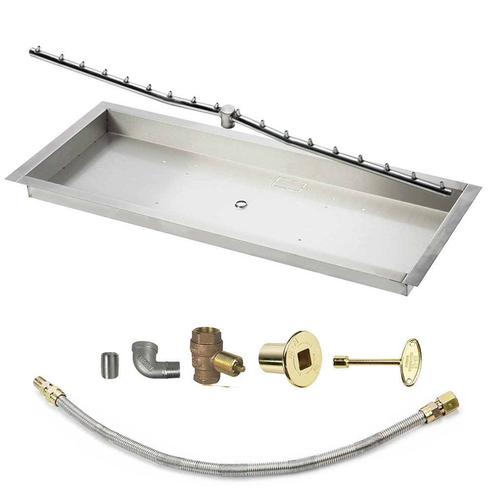 Spotix Linear HPC Match Lit Fire Pit Linear Trough Torpedo Burner Kits