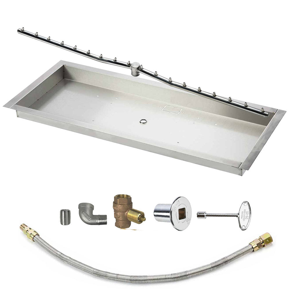 Spotix Linear HPC Match Lit Fire Pit Linear Trough Torpedo Burner Kits
