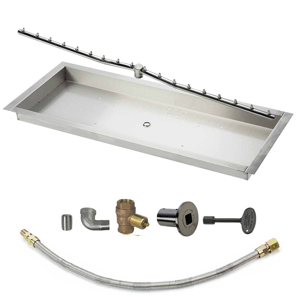 Spotix Linear HPC Match Lit Fire Pit Linear Trough Torpedo Burner Kits