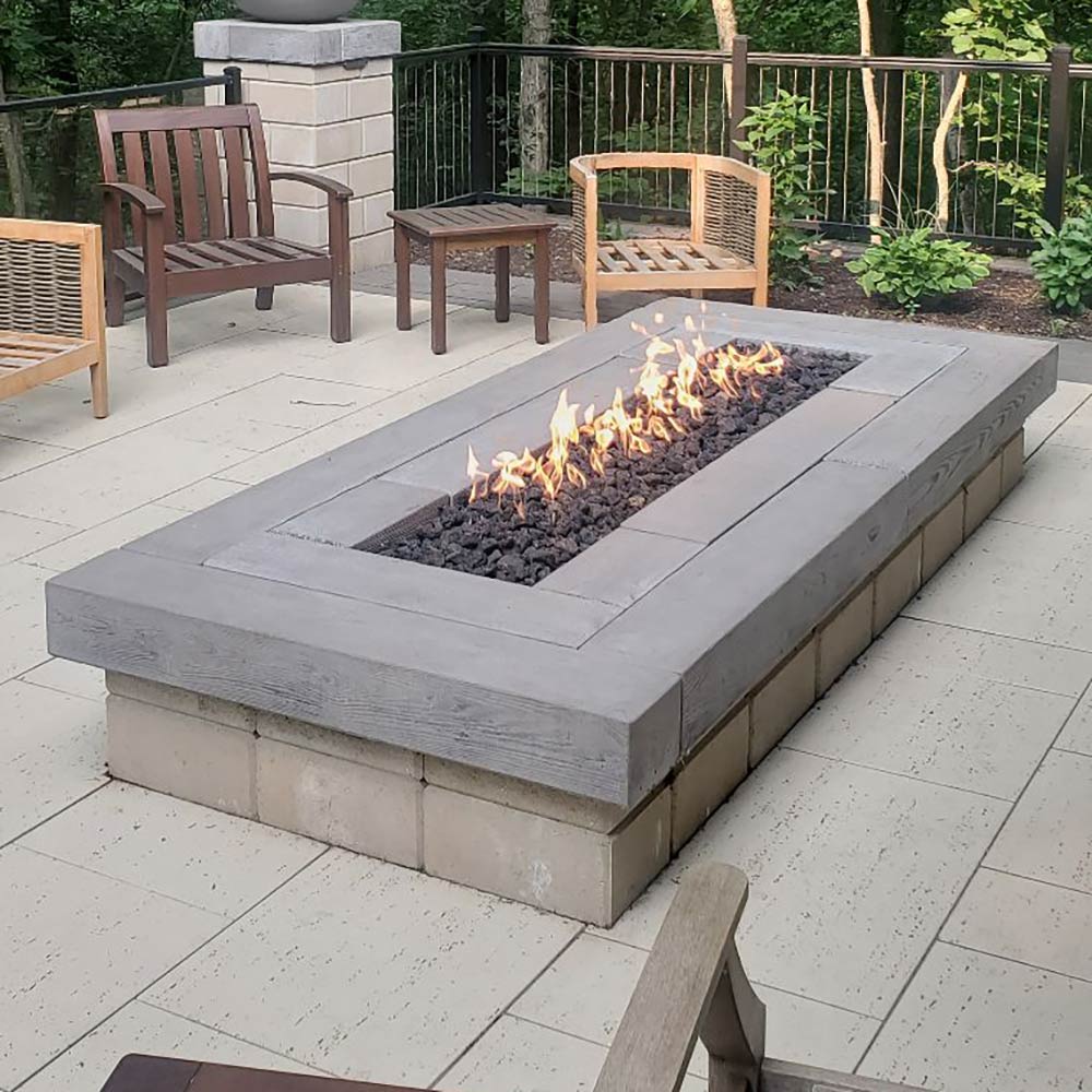 Spotix Rectangle HPC Match Lit Fire Pit H-Burner Torpedo Kits
