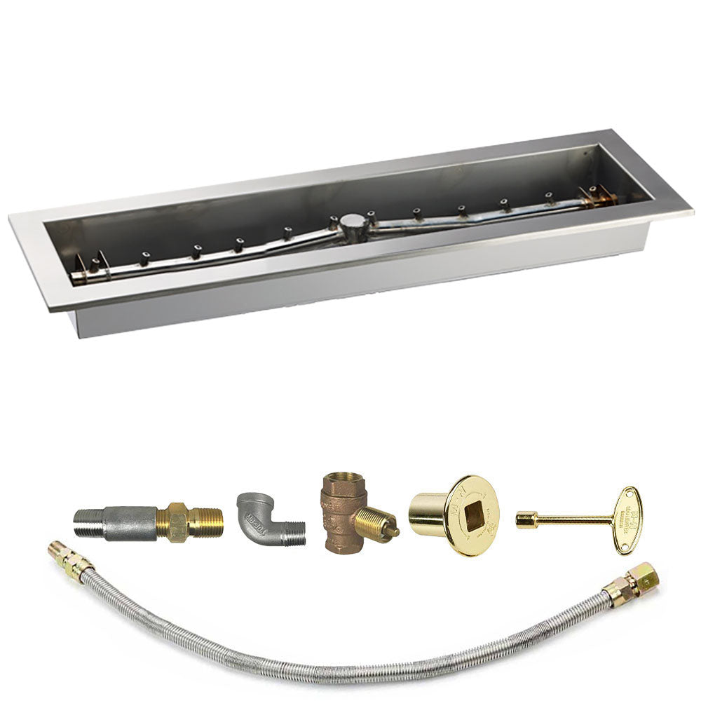 Spotix Linear HPC Match Lit Fire Pit Linear Trough Torpedo Burner Kits