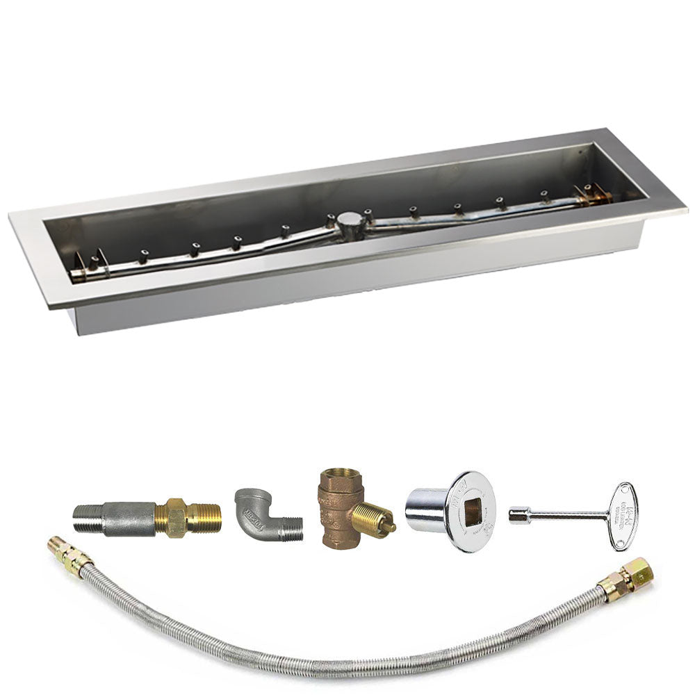 Spotix Linear HPC Match Lit Fire Pit Linear Trough Torpedo Burner Kits
