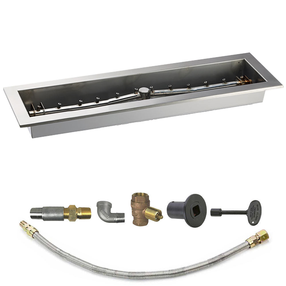Spotix Linear HPC Match Lit Fire Pit Linear Trough Torpedo Burner Kits