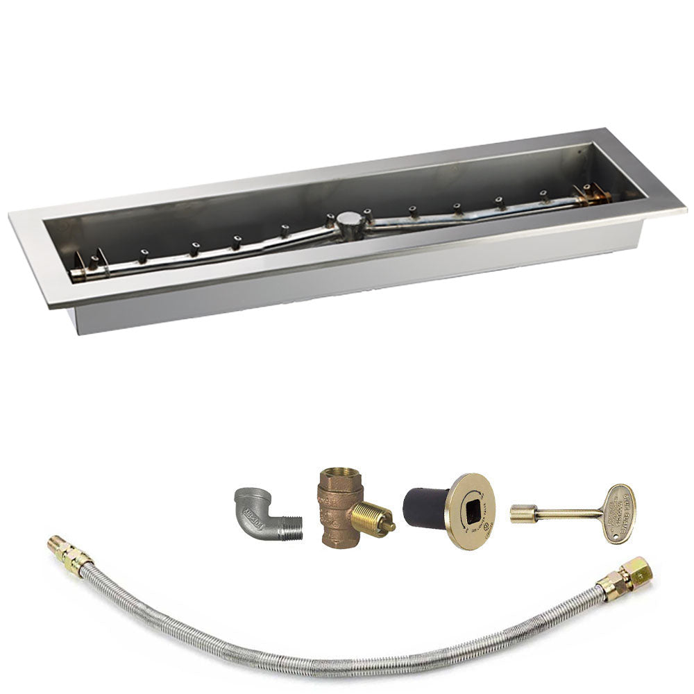 Spotix Linear HPC Match Lit Fire Pit Linear Trough Torpedo Burner Kits