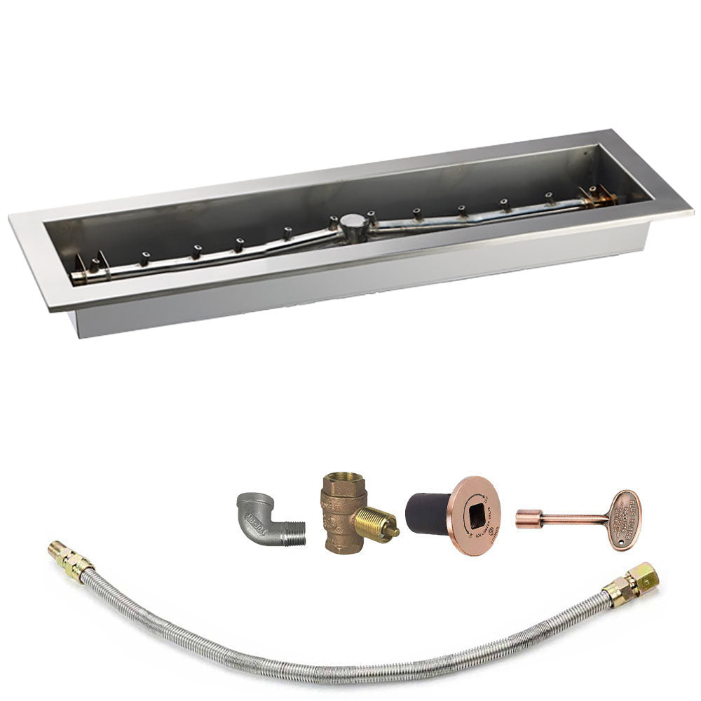 Spotix Linear HPC Match Lit Fire Pit Linear Trough Torpedo Burner Kits
