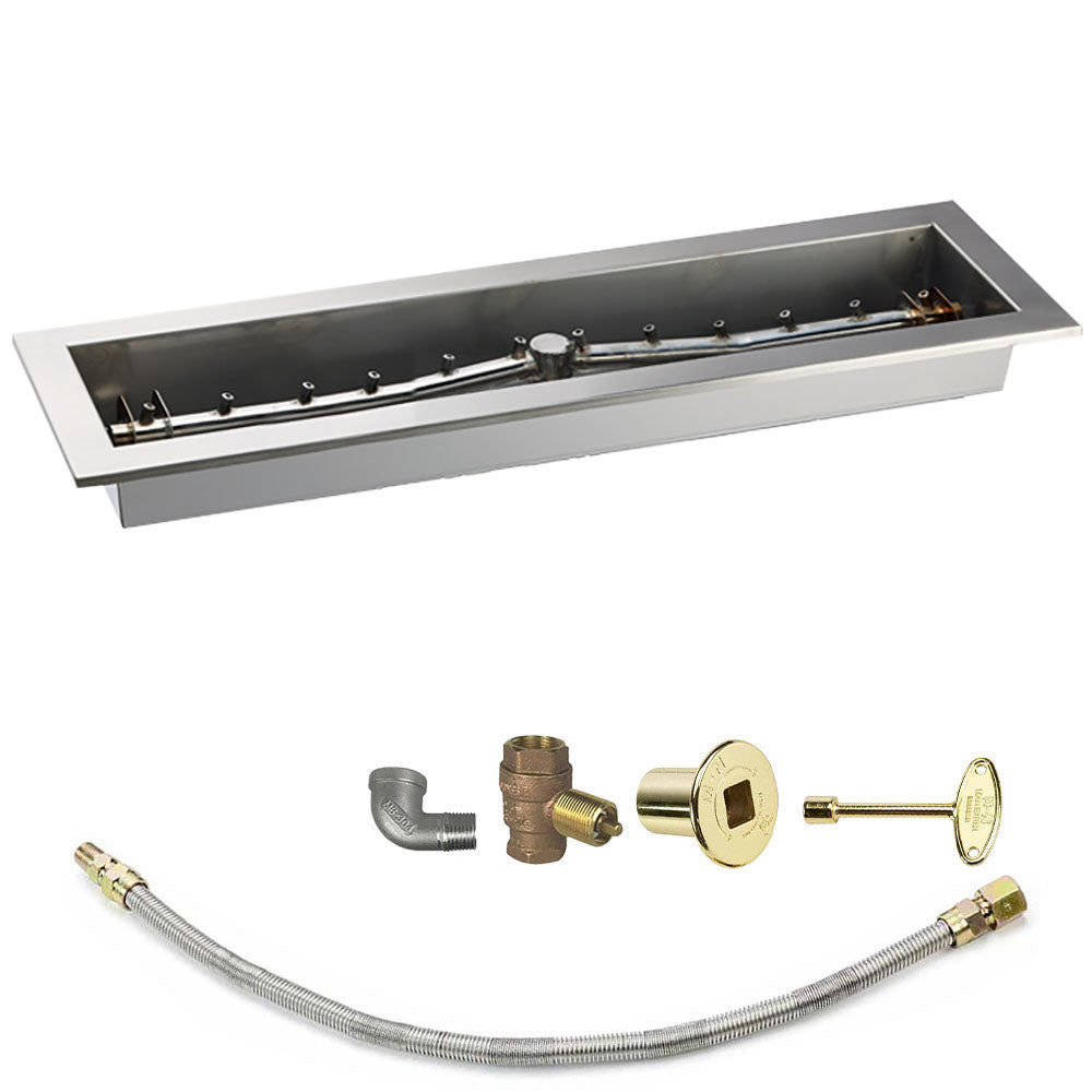 Spotix Linear HPC Match Lit Fire Pit Linear Trough Torpedo Burner Kits