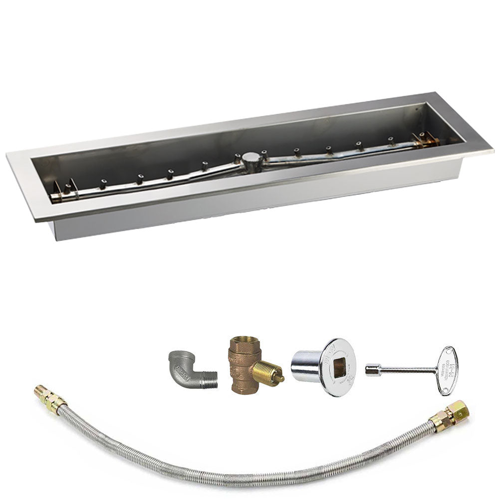 Spotix Linear HPC Match Lit Fire Pit Linear Trough Torpedo Burner Kits