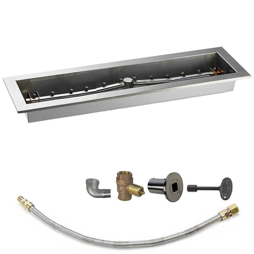 Spotix Linear HPC Match Lit Fire Pit Linear Trough Torpedo Burner Kits