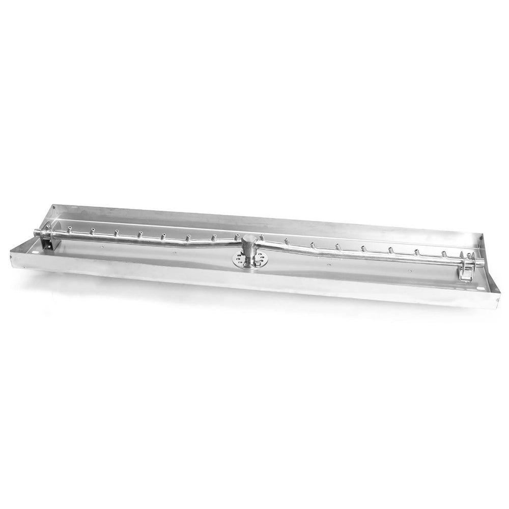 HPC Fire Drop-In Fire Pit Burner Pan, Linear Interlink - Burner Included