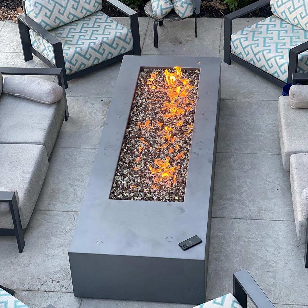 HPC Fire Rectangle Stainless Steel Fire Pit Burners