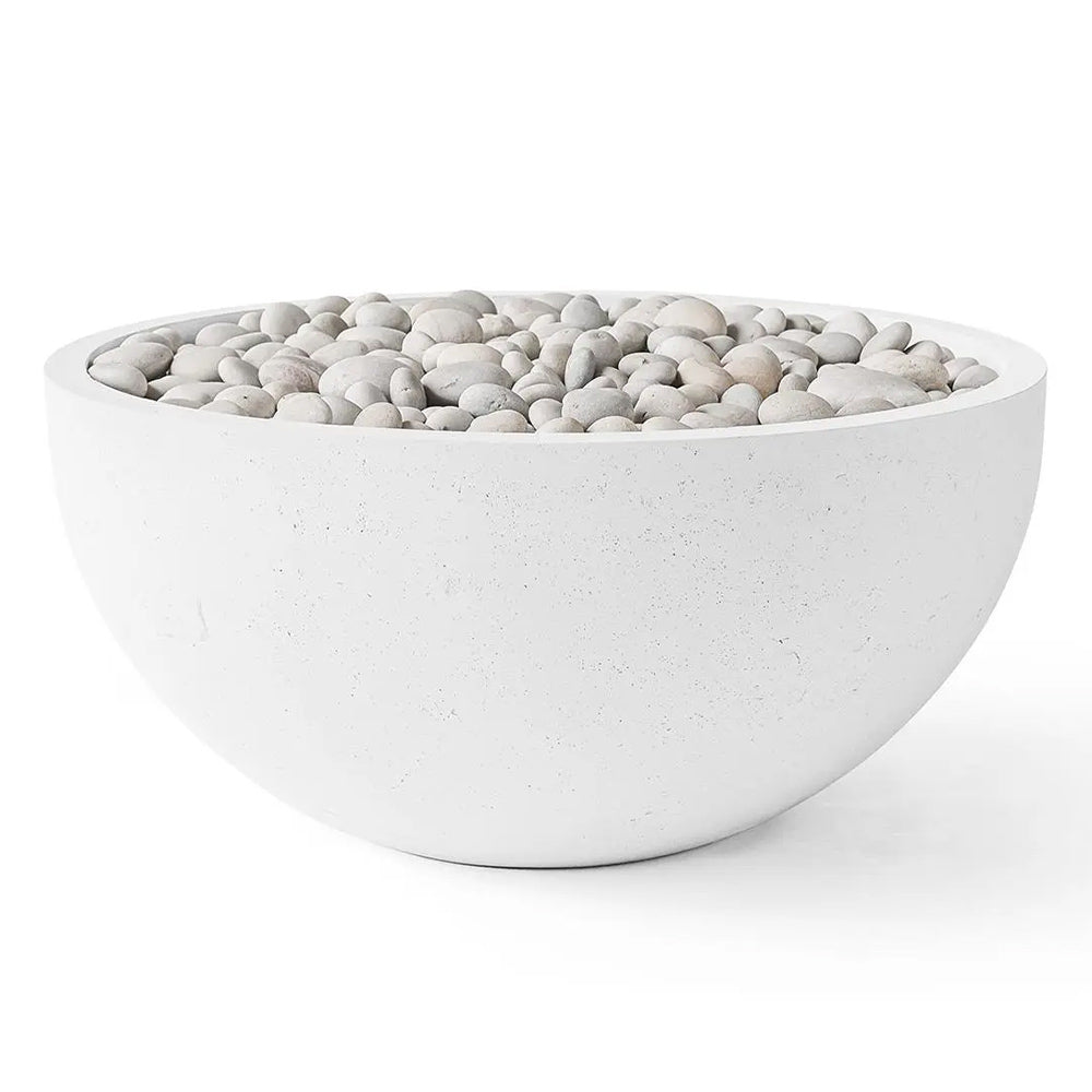 HPC Fire Serenade Lightweight Concrete Gas Fire Bowl, 32-Inch
