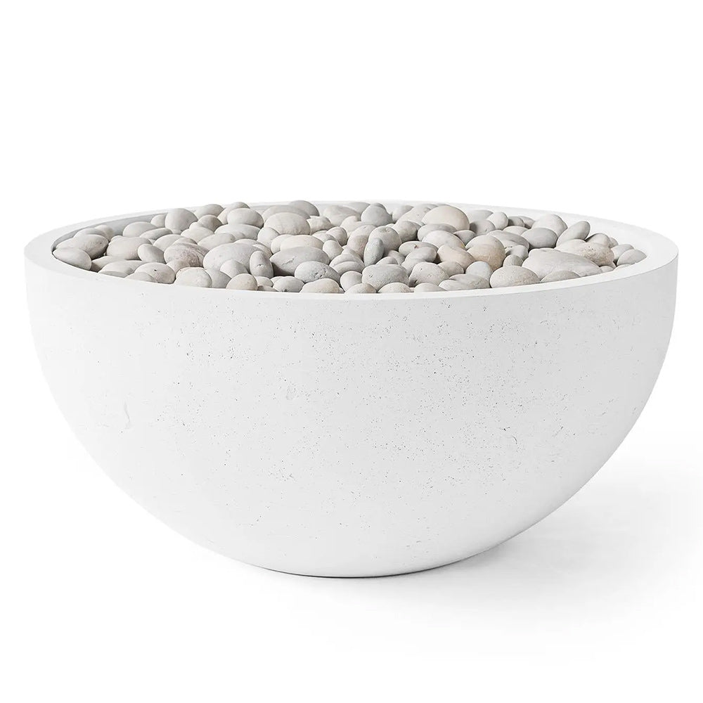HPC Fire Serenade Lightweight Concrete Gas Fire Bowl, 40-Inch