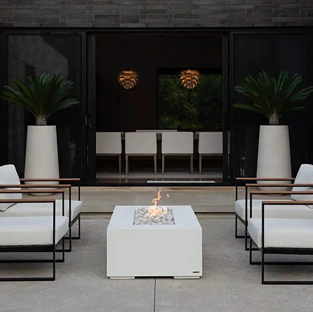 HPC Fire Sonoma Lightweight Concrete Gas Fire Pit, 56-Inch