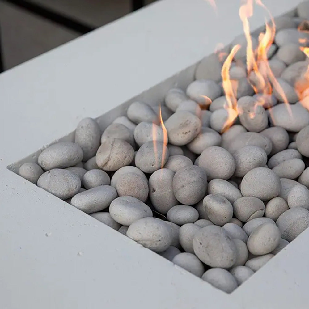 HPC Fire Sonoma Lightweight Concrete Gas Fire Pit, 56-Inch