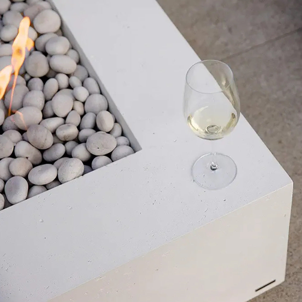 HPC Fire Sonoma Lightweight Concrete Gas Fire Pit, 56-Inch
