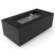 HPC Fire Tejas 48x24-Inch Rectangular Metal Fire Pit with Torpedo Burner