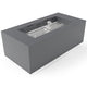 HPC Fire Tejas 48x24-Inch Rectangular Metal Fire Pit with Torpedo Burner