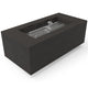 HPC Fire Tejas 48x24-Inch Rectangular Metal Fire Pit with Torpedo Burner