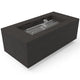 HPC Fire Tejas 48x24-Inch Rectangular Metal Fire Pit with Torpedo Burner