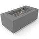 HPC Fire Tejas 48x24-Inch Rectangular Metal Fire Pit with Torpedo Burner