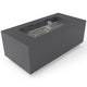 HPC Fire Tejas 48x24-Inch Rectangular Metal Fire Pit with Torpedo Burner