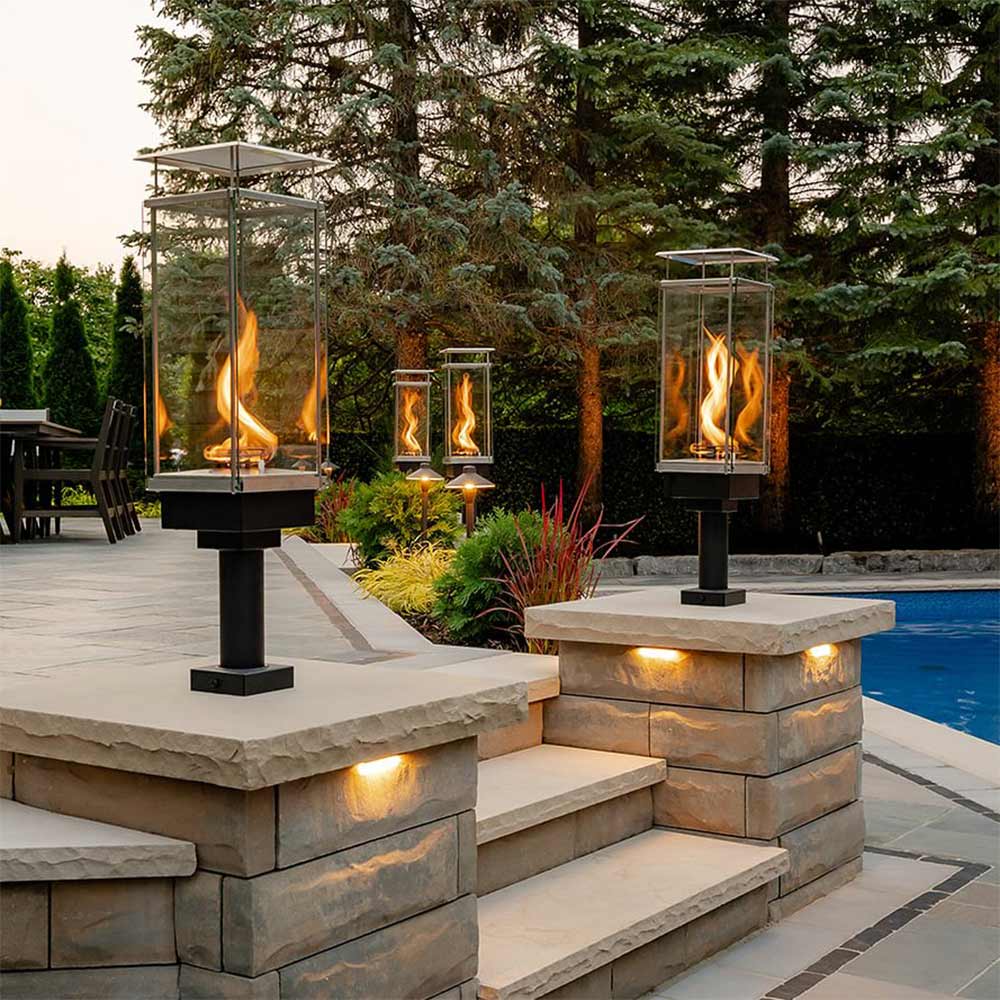 Tempest Torch Gas Torch Head with Deck Mount Assembly