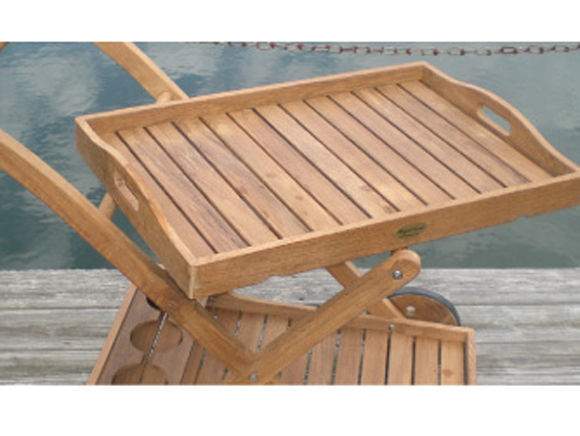 Royal Teak Collection Teak Tray Cart