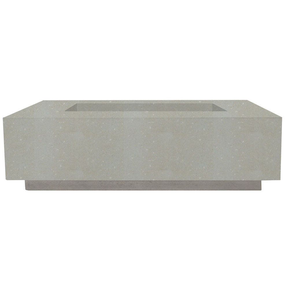 Prism Hardscapes Tavola 1 Concrete Gas Fire Pit, 56x38-Inch