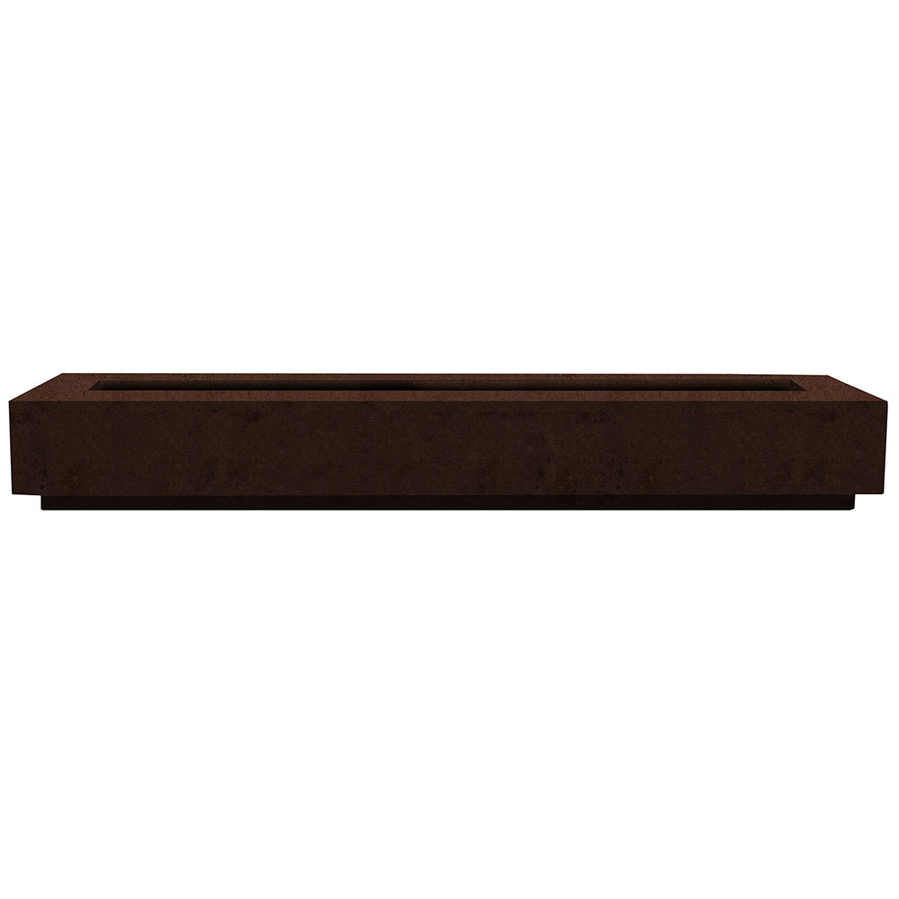 Prism Hardscapes Tavola 110 Concrete Gas Fire Pit, 110x38-Inch