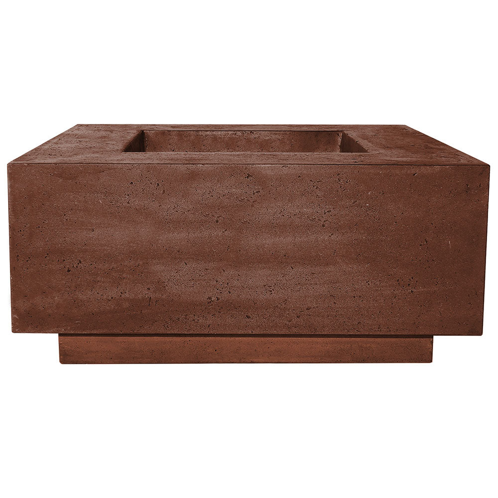 Prism Hardscapes Tavola 2 Concrete Gas Fire Pit, 36x36-Inch