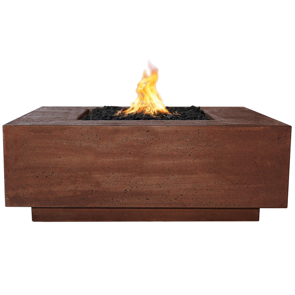 Prism Hardscapes Tavola 3 Concrete Gas Fire Pit, 48x48-Inch