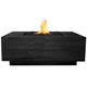 Prism Hardscapes Tavola 3 Concrete Gas Fire Pit, 48x48-Inch