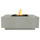 Prism Hardscapes Tavola 3 Concrete Gas Fire Pit, 48x48-Inch