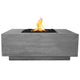 Prism Hardscapes Tavola 3 Concrete Gas Fire Pit, 48x48-Inch