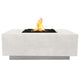 Prism Hardscapes Tavola 3 Concrete Gas Fire Pit, 48x48-Inch