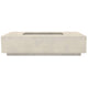 Prism Hardscapes Tavola 4 Concrete Gas Fire Pit, 66x38-Inch