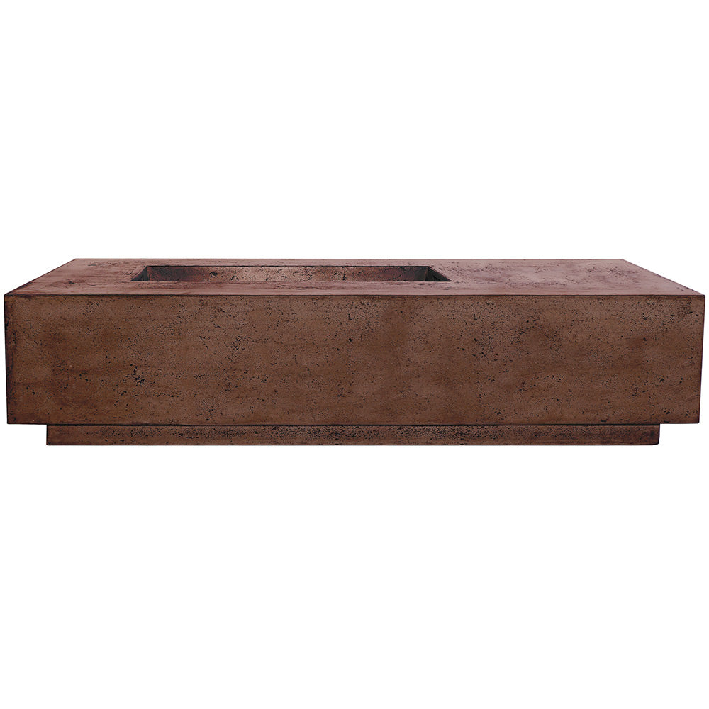 Prism Hardscapes Tavola 5 Concrete Gas Fire Pit, 80x38-Inch