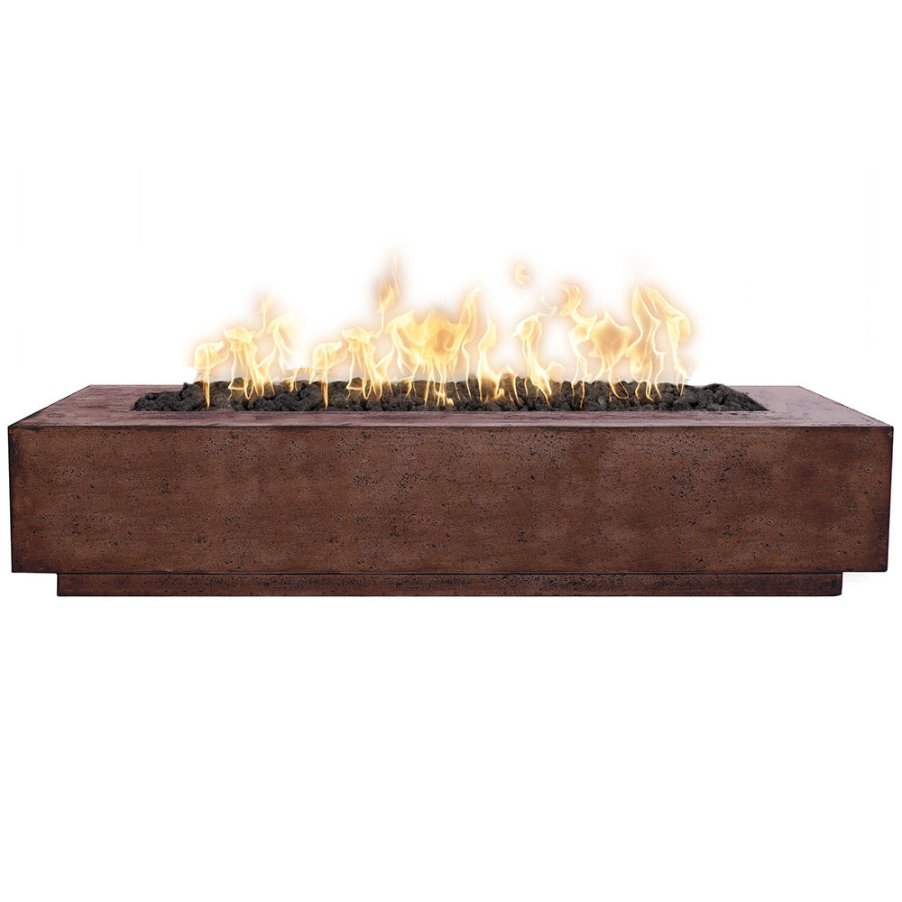 Prism Hardscapes Tavola 6 Concrete Gas Fire Pit, 90x38-Inch