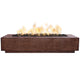 Prism Hardscapes PH-415 Tavola 6 Concrete Gas Fire Pit, 90x38-Inch