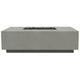 Prism Hardscapes Tavola 7 Concrete Gas Fire Pit, 60x50-Inch