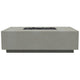 Prism Hardscapes PH-438 Tavola 7 Concrete Gas Fire Pit, 60x50-Inch