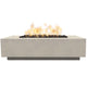 Prism Hardscapes Tavola 8 Concrete Gas Fire Pit, 60x32-Inch