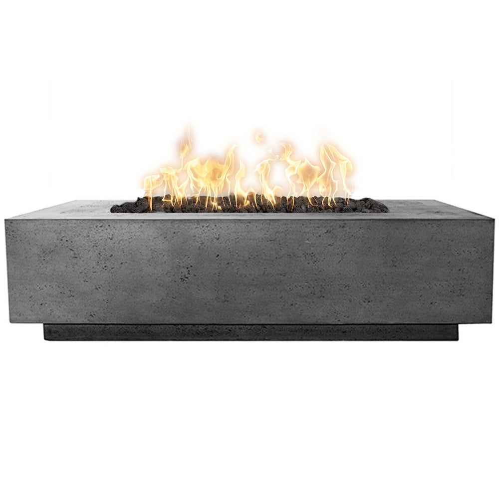 Prism Hardscapes Tavola 8 Concrete Gas Fire Pit, 60x32-Inch