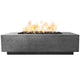 Prism Hardscapes Tavola 8 Concrete Gas Fire Pit, 60x32-Inch