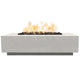Prism Hardscapes Tavola 8 Concrete Gas Fire Pit, 60x32-Inch