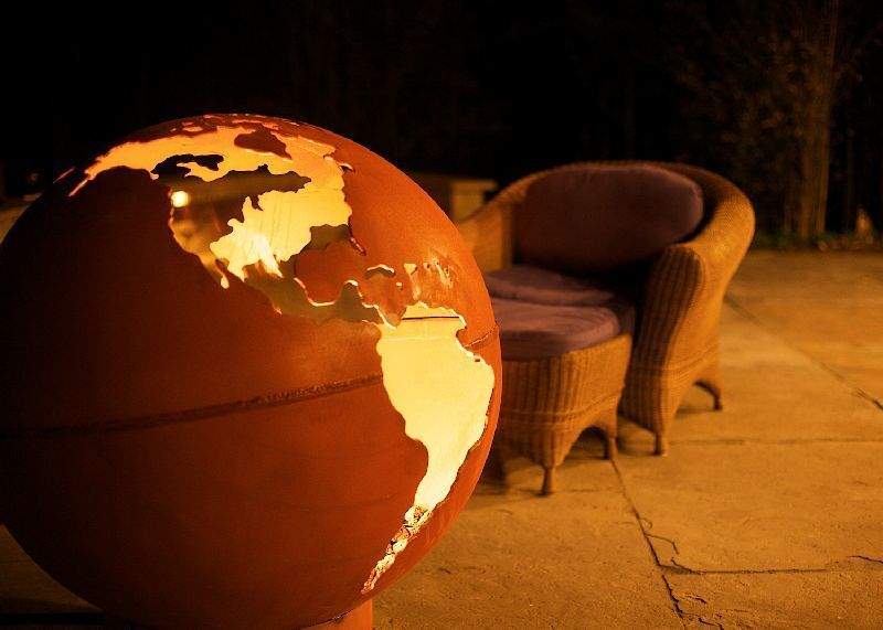 Fire Pit Art TRC Third Rock Gas Fire Pit