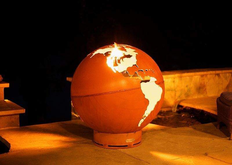 Fire Pit Art TRC Third Rock Gas Fire Pit